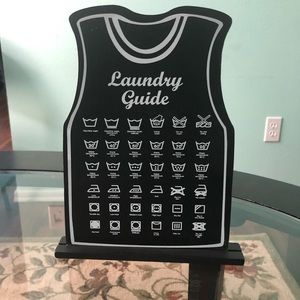 Laundry Guide plaque